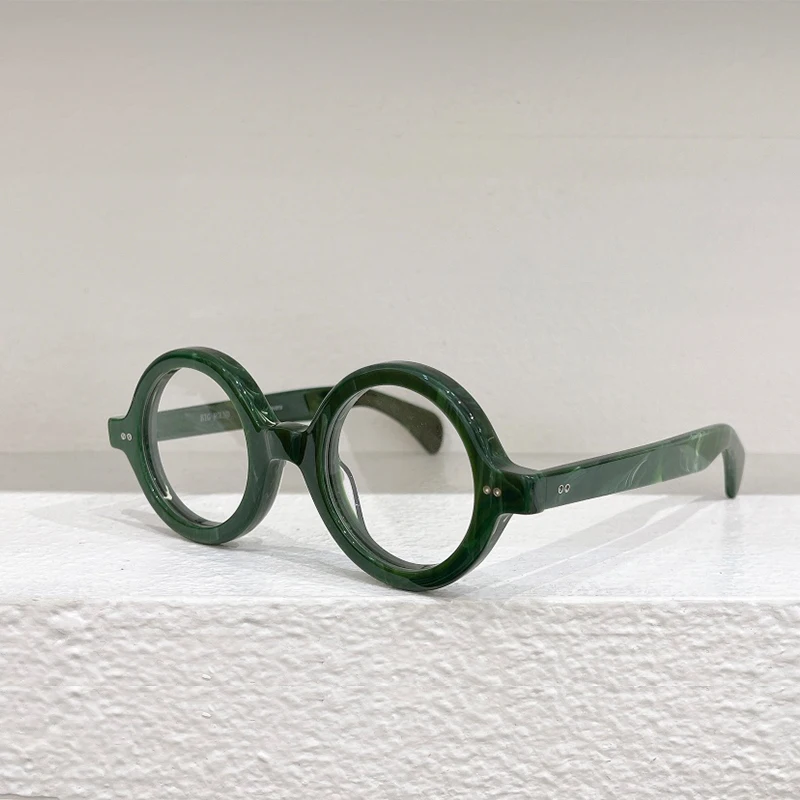 VELIKA OKROGLA sončna Očala Debele Acetat Moški Ženske High Street Original Oblikovalec Stekla Izdelkov Trendom Visoke Kakovosti