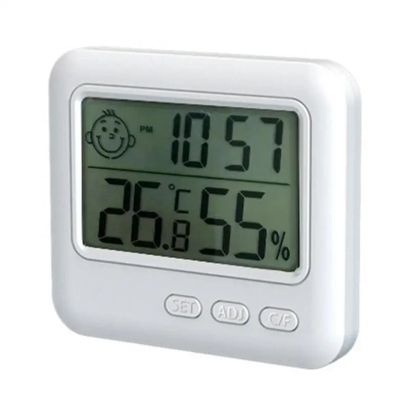 Soba Termometer Notranji Zaslon LCD Temperatura Vlažnost Monitor Wall Mount Temperatura & Vlažnost Merilnik Za Življenje Rom Spalnica