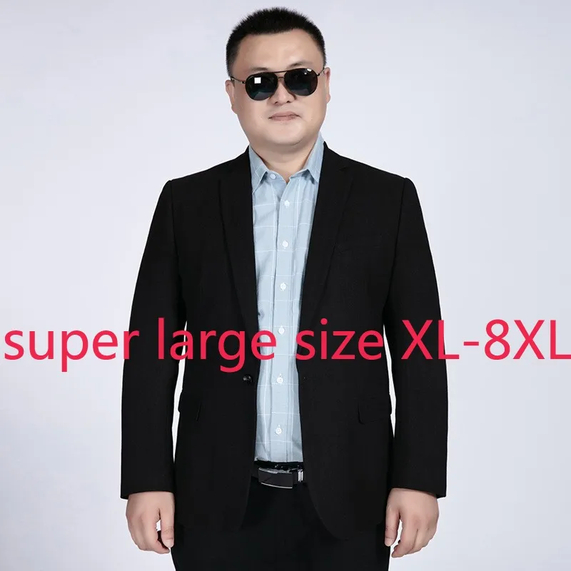 Nov Prihod Moda Suepr Veliko Super Veliki Moški Modi Priložnostne Obleko Moški Jopič Plus Velikost XL, 2XL 3XL 4XL 5XL 6XL 7XL 8XL