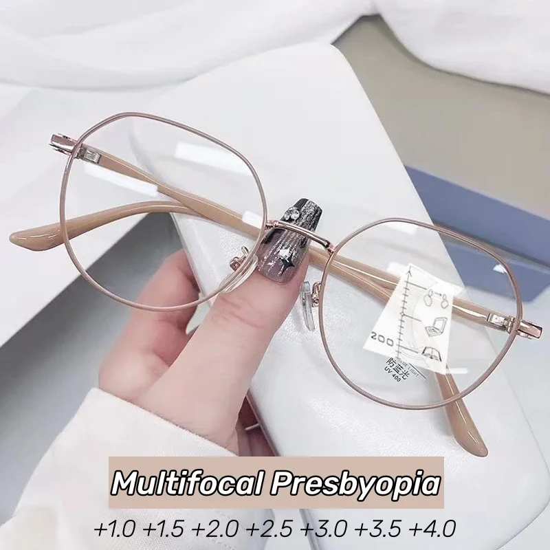 Nova Trendovska Ultralahkih Postopno Obravnavi Očala Moda Anti-modra Multifokalna Očala Bližini Daleč Bifocal Presbyopia Očala