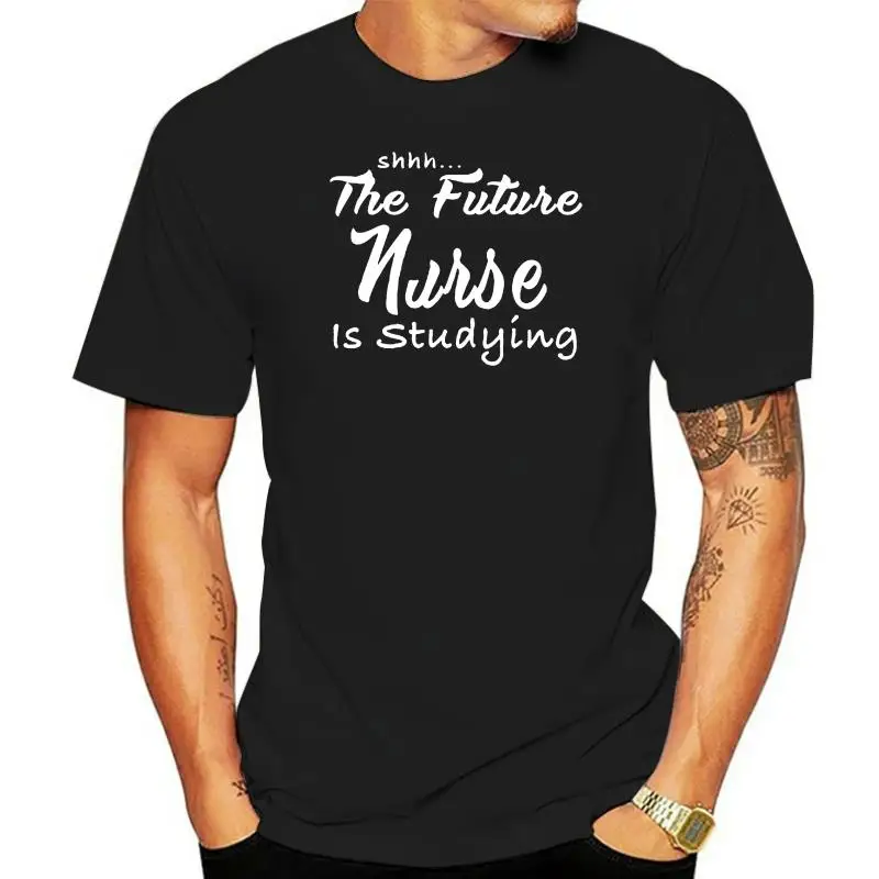 Moški Majica s kratkimi rokavi Shhh Prihodnosti medicinska Sestra Je Študij Ženske t-shirt