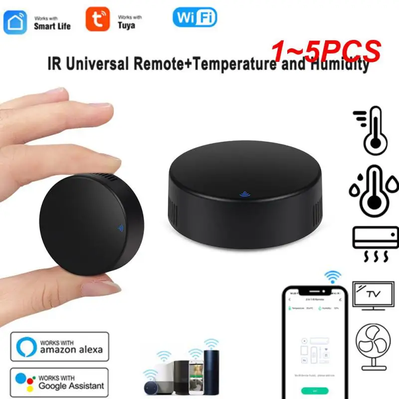 1~5PCS Wifi Tuya Smart Temperatura Vlažnost Senzor za Zaslon LCD Termometer, Higrometer Delo S Pametno Življenje App Alexa Št.