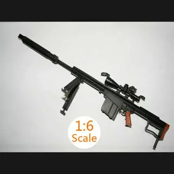1:6 Lestvici M82A1 Barrett Sniper Rifle Montaža Igrače, Plastične 4D Pištolo Sestavljanje modelov Uganke Orožje za 12