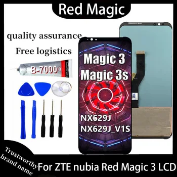100%Test Za ZTE Nubia Rdeče Čarobno 3 NX629J LCD-Zaslon, Zaslon na Dotik, Računalnike Zbora Za ZTE Rdeče Čarobno 3S NX629J_V1S AMOLED zaslon LCD