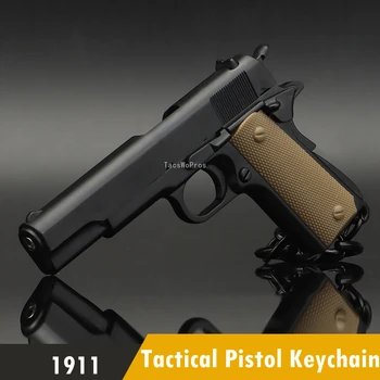1911 Model obeske za Taktično Lov Pištolo Obliko Keychain Mini Prenosni Okraski Snemljiv obesek za ključe, za Pohodništvo Streljanje Cs