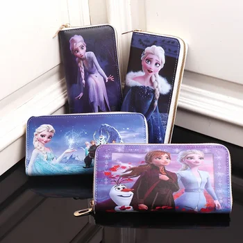 19X10X3 cm Disney risanke srčkan zamrznjene denarnice lady zadrgo tassel tipko kovanec torbici študentske denarnice za kartico sim PU Kovanec Torbice