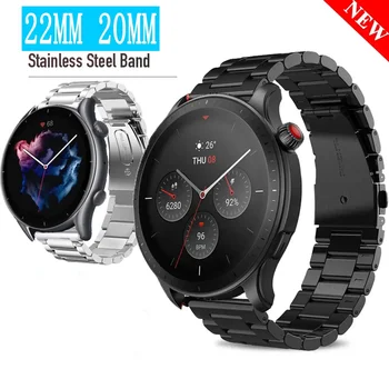 20 22 mm Ure Trak Za Huawei Watch 4 GT 3 2 Tekač iz Nerjavečega Jekla Šport Band Amazfit GTS 4 2 Galaxy Mini Watch 5 Watch Band