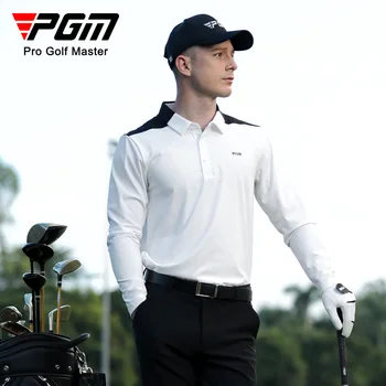2023 Golf Nositi Majico Z Dolgimi Rokavi Moški Jesenski Vrh Oblačila Poslovna Polo Črna Bela Badminton Obleko Šport Priložnostne Obrabe