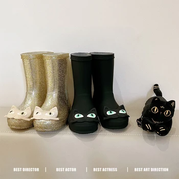 2023 nov dizajn za otroke dež čevlji fantje in dekleta Mid-wellies Sijoče Otrok dež čevlji Blato plitvine igranje dež čevlji