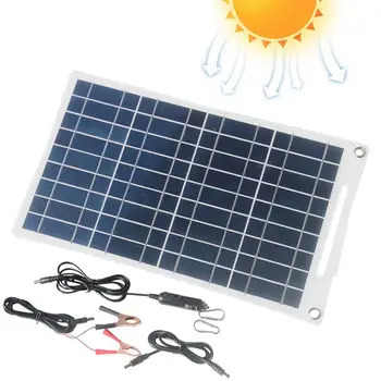 25 W 18V/5V Solarni Polnilec za Baterije Sončne celice, Akumulator, Polnilnik Baterije Varstvo Polnjenje Orodje Prenosni Solarni Polnilec za Baterije