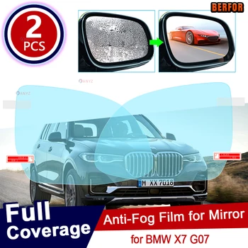 2PCS za BMW X7 G07 Polno Kritje Avto Rearview Mirror Zaščitno folijo Anti Bleščanje Nepremočljiva Rainproof Anti Meglo Avto Nalepke