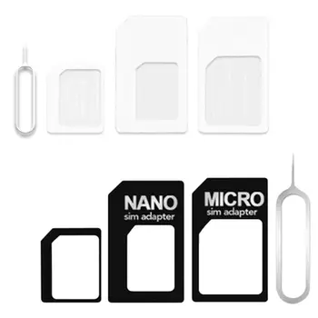 4 v 1 Pretvori Nano SIM Kartice v Micro Standardni Adapter Za iPhone za Samsung 4G LTE USB Brezžični Usmerjevalnik 77HA