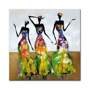 Arthyx,Ročno Poslikane Ples Dekleta Oljnih Slik Na Platnu,Moderna Povzetek Wall Art Stenske Slike Za Dnevna Soba Stenski Dekor Darilo