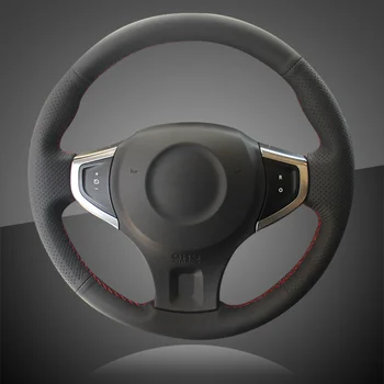 Auto Pletenic Na volanu Pokrov Notranje zadeve za Renault Koleos 2009-2014 Samsung QM5 Dodatki Avto Volan Zajema