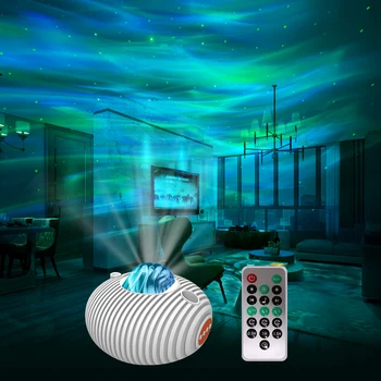 Bluetooth Galaxy Projektor LED Nočna Lučka Daljinski upravljalnik 14 Barvah Vgrajen Glasbeni Zvočnik Star Projektor Lučka za Spalnica Dekor