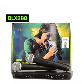BLX8 BLX4 BLX288/SM58 SM7B Dual Channel Brezžični Ročni Mikrofon Sistem BLX288