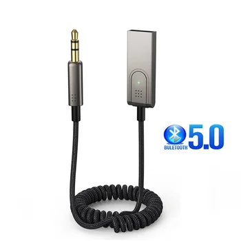 Brezžična tehnologija Bluetooth 5.0 Sprejemnik 3,5 mm Priključek Aux Audio Glasba Dongle USB Power kompletom za Prostoročno Za Avto, Radio, Zvočnik