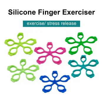 Cvet-oblikovane Strani Gripper Silikonski Prst Expander Izvajanje Ročaj Prst Moč Trener Prst Vaditelj Fitnesa Prst