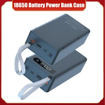 DIY 18650 Baterija Power Bank Primeru Polnilnik Polje Nosilec Dvojni USB LCD-Zaslon Podporo Hiter Brezžični Polnilnik Baterije Lupini Shranjevanje