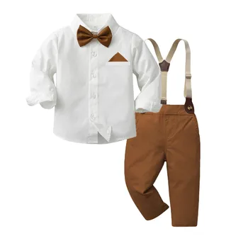 Formalno Gospod Clothng Kompleti za Majhne Dojenčke Barva Majice bo Ustrezala Fantje Rojstni dan Kostum 1-5 Let Malčka Otroci Obleke