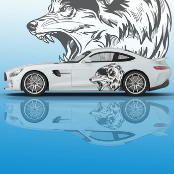 hudi volk živali Avto nalepke strani grafike avto spremembe pribor bolečine dirke embalaže nalepke dekorativne nalepke