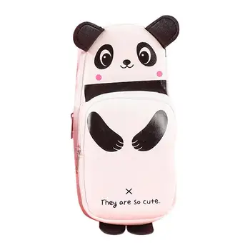 Imetnik Svinčnik Primeru Srčkan Panda Tiskovine Kozmetični Vrečko Za Shranjevanje Predalniki Za Shranjevanje Organizator Etuiji Za Pisala Spremembe Šminke