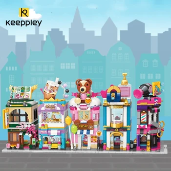 keeppley gradnik pisane street scene serije drugo sezono sestavil hiša igrača zbirka ročno izdelano darilo za rojstni dan