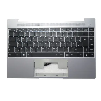 Laptop podpori za dlani&tipkovnico Za MEDION AKOYA E14304 MD63780 Sivo Zgornjem Primeru Z Osvetljen Črno nemški GR Tipkovnico