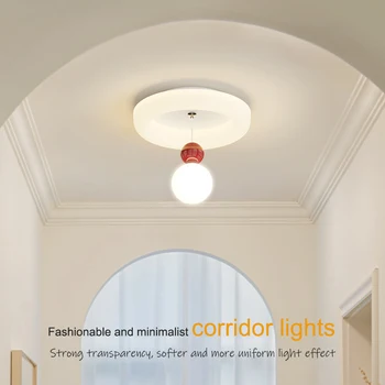 LED stropna luč prehod svetlobe tri spremenljive barve svetlobe doma dekoracijo preprosta sodoben koridor za varčevanje z energijo lestenec