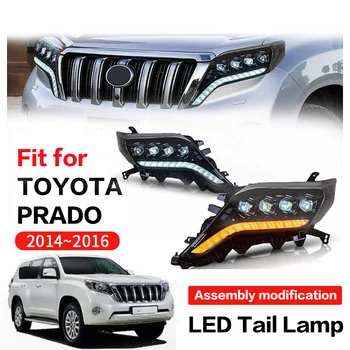 LED Žarometov Za Toyota Prado 2018 2019 2020 2021 Visok Pramen Luči Spredaj Lučka Kakovosti Rekonstrukcija Assemby Noč Svetlobe Opremo