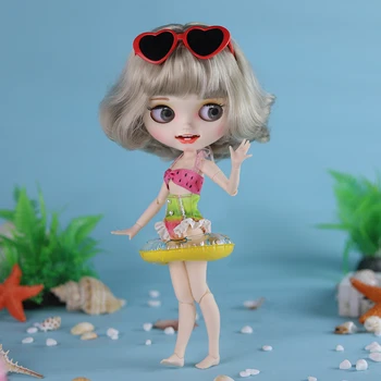LEDENO DBS Blyth lutka kopalke 1/6 bjd poletje kopalke življenje preserver srčkan sončna očala igrača anime dekleta kopalke SD