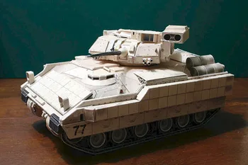 M2A2 Pehota Tank 3D Papir Model DIY Igrača