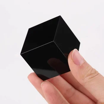 Naravni Črni Obsidian Quartz Crystal Cube Kristalni Kamen Poliran Primerkov Mineralov Zdravilni Kamen Doma Dekoracijo