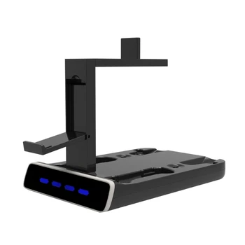 Prenosna polnilna Postaja za Slušalke Gamepad Stand Krmilniki Polnjenje Dock z Hladilni Ventilator Polnjenje Dock Stojalo Za PS5/PS VR2