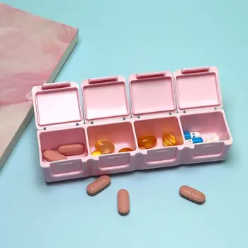 Prenosni Medicine Organizator Za Shranjevanje Posode Nakit Shranjevanje Zdravila Pill Box Potovanja Tabletke Primeru Tabletke Razpršilnik Pill Box