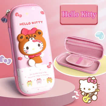 Sanrio Hello Kitty 3D Stereo Srčkan Svinčnik Risanka, Velike Zmogljivosti, Tiskovine Polje Šoli Svinčnik Za Dekle torbica Pen Pen Vrečko