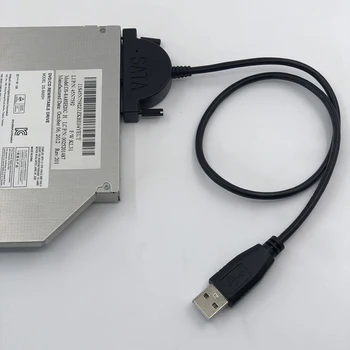 SATA Kabel, USB 2.0 Mini Sata II 7+6 13Pin Adapter Za Prenosni predvajalnik CD/DVD-ROM Slimline Pogon Pretvornik Kabel Vijake Enakomerno Slog