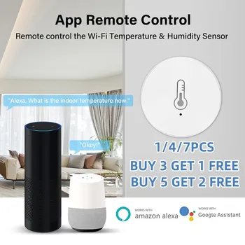 Senzor Temperature Bele Tuya Temperature In Vlažnosti Tipalo Celotna Hiša Smart Home Brezžična Povezava