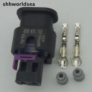 shhworldsea 5/30/100sets 2pin 1,5 mm priključek za avto vtičnico 4F0 973 702 za VW&Audi