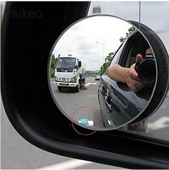 sikeo 2016 Najnovejši 2 Kos/Veliko 360-Stopinjski Avto širokokotni Krog Konveksna Blind Spot ogledalo Univerzalni Avto vzvratnimi ogledali