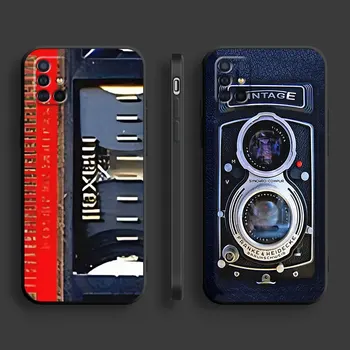 Telefon Primeru za Samsung Galaxy A10s A20s A70 A71 A20e A10e A30 A40 A41 A31 A20 A10 A50 A51 Klasični Kasetni Pokrovček Objektiva Kamere