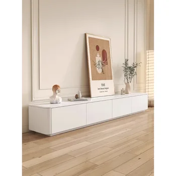 TV omarico ciljne Nordijska bela masivnega lesa mizico za TV omarico kombinacija dnevna soba nov minimalističen sodobnih TV omarice