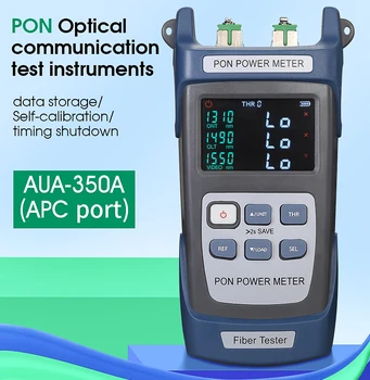 Vlakna, Optična PON Moči Meter AUA-350A/U APC/UPC vrata(izbirno) FTTX/ONT/OLT 1310/1490/1550nm Vlakna Pon Cable Tester Freeshiping