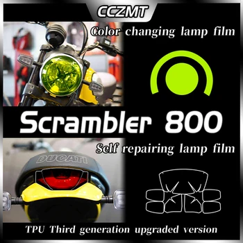 Za Ducati Scrambler 800 TPU smerniki film prekajene black light film