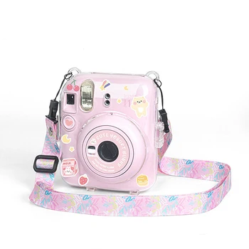 Za Fujifilm Instax Mini 12 Pregleden Fotoaparat Primeru Nosite Zaščitna Vreča za Kritje z Ramenski Trak Vrečko za Shranjevanje