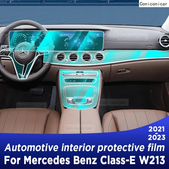 Za Merceds Benz, E RAZRED W213 2021-2023 Menjalnik Plošča Navigacijske Avtomobilske Notranjosti Zaslon Zaščitna folija TPU Anti-Scratch