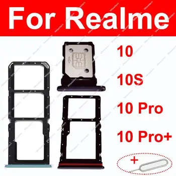 Za Realme 10 10 10 Pro Plus 10Pro+ 4G 5G Pladenj za Kartico Sim Reže za Kartico SIM Imetnik Kartice Micro SD Adapter Zamenjava