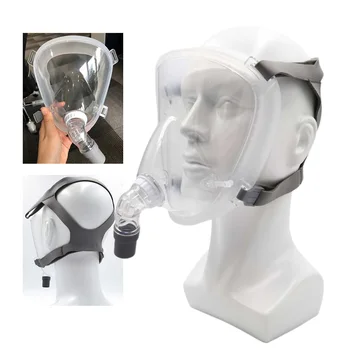 Za večkratno uporabo CPAP Poln Obraz Masko Auto CPAP BiPAP Pribor Z Pokrivala Glavo Uporabite za Blazine Potovanja Apnejo med Spanjem in Smrčanje