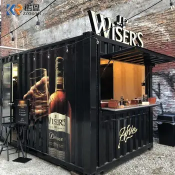 Zložljiva Posoda Hiša Cafe Vsebujejo 20 ft Shipping Container Bar Prenosni Posodi Kavarna kavarna